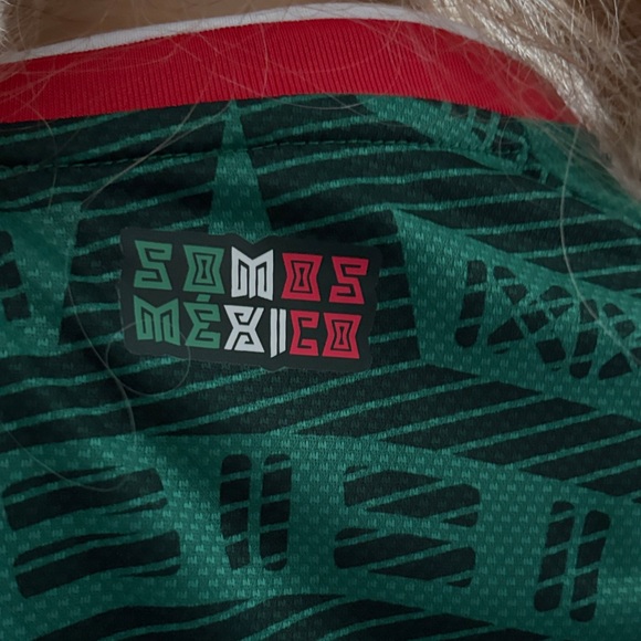 adidas Men's Green Soccer Polo with Red and White Trim - Picture 4 of 16